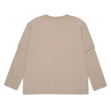 Maison Margiela Kids T-Shirt Nocciola con Logo Unisex