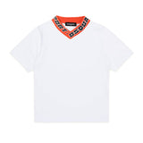 Dsquared2 Kids T-shirt Bianca/Arancione Sport EDTN per Bambini