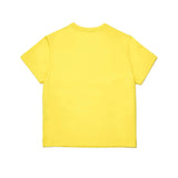 Diesel Kids T-shirt Gialla con Ricamo Oval D per Bambine (retro)