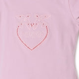 Pinko Kids T-shirt Rosa con Logo Love Birds