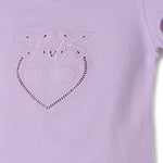 Pinko Kids T-shirt Lilla con Logo Love Birds