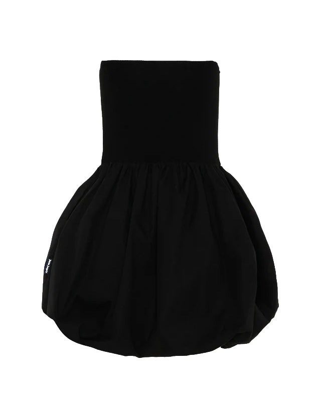 Palm Angels Kids Abito Nero con Logo per Bambine