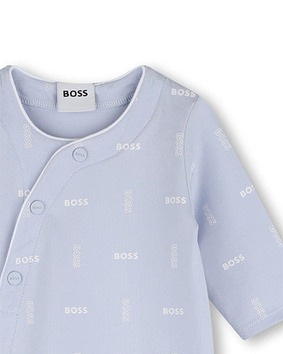 Boss Kids Tutina+ Bavetto + Cappello Blu Cielo All-Over per Bambini