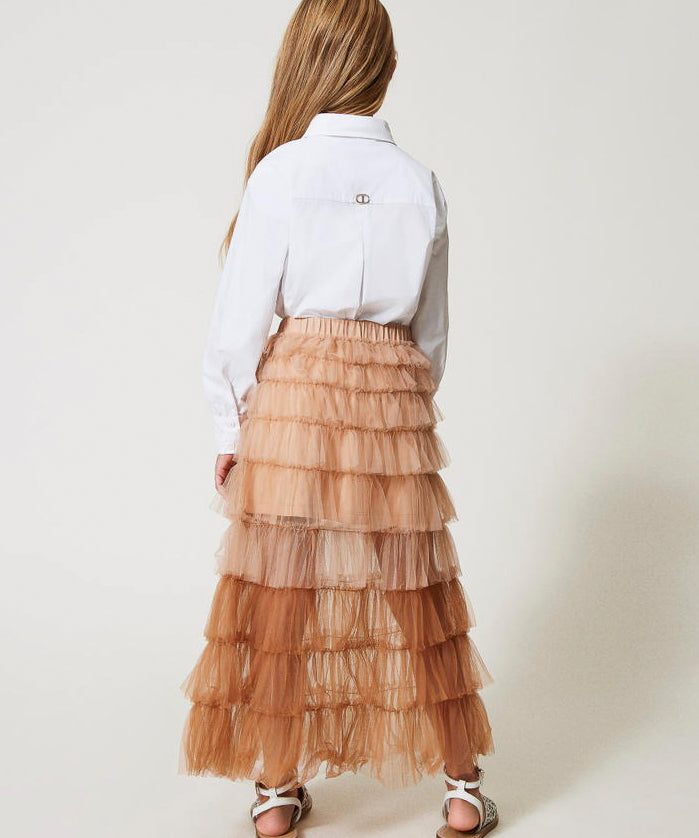 Twinset Kids Gonna in Tulle Canapa per Bambine