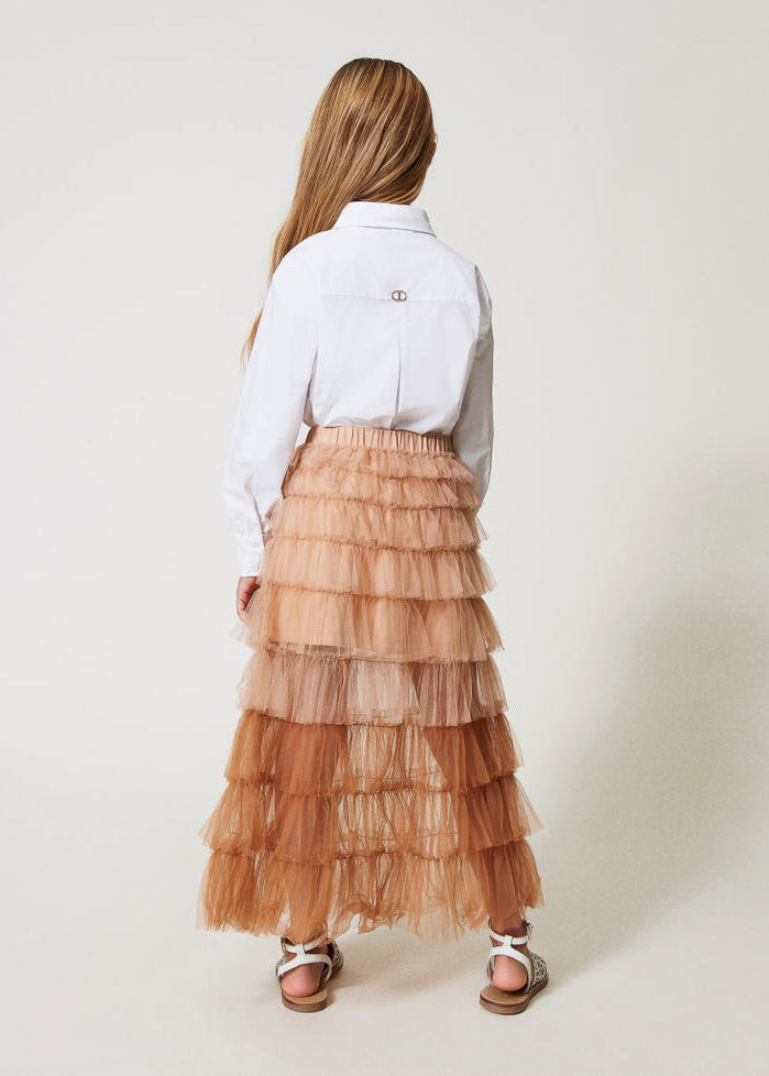 Twinset Kids Gonna in Tulle Canapa per Bambine