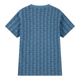 Lacoste Kids T-Shirt Avion All-Over con Logo per Bambini