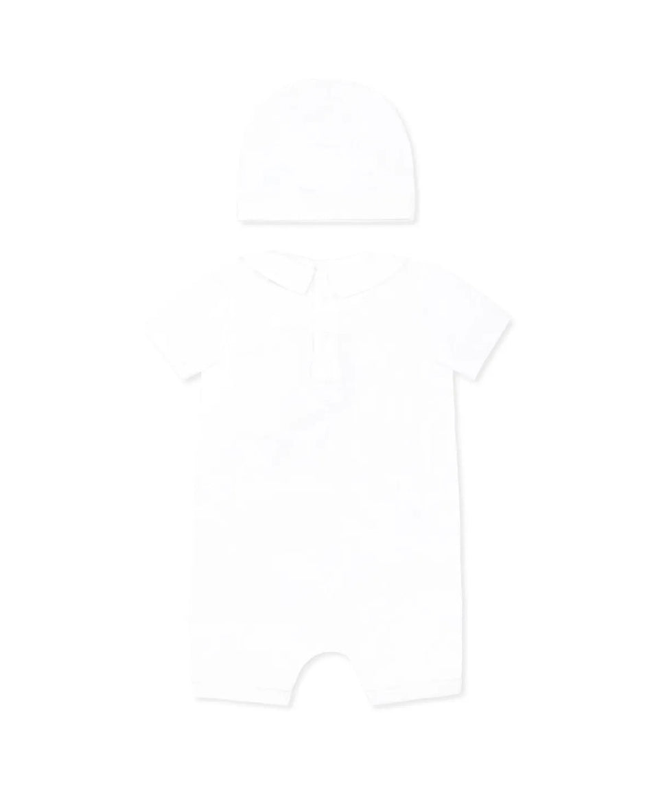 Moschino Kids Tutina con Cappellino con Stampa per Neonati