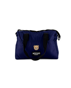 Moschino Kids Borsa Mamma Blu con Fasciatoio