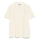 Moschino Kids Camicia Crema con Logo All-over per Bambini
