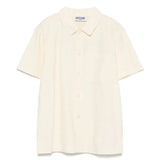 Moschino Kids Camicia Crema con Logo All-over per Bambini