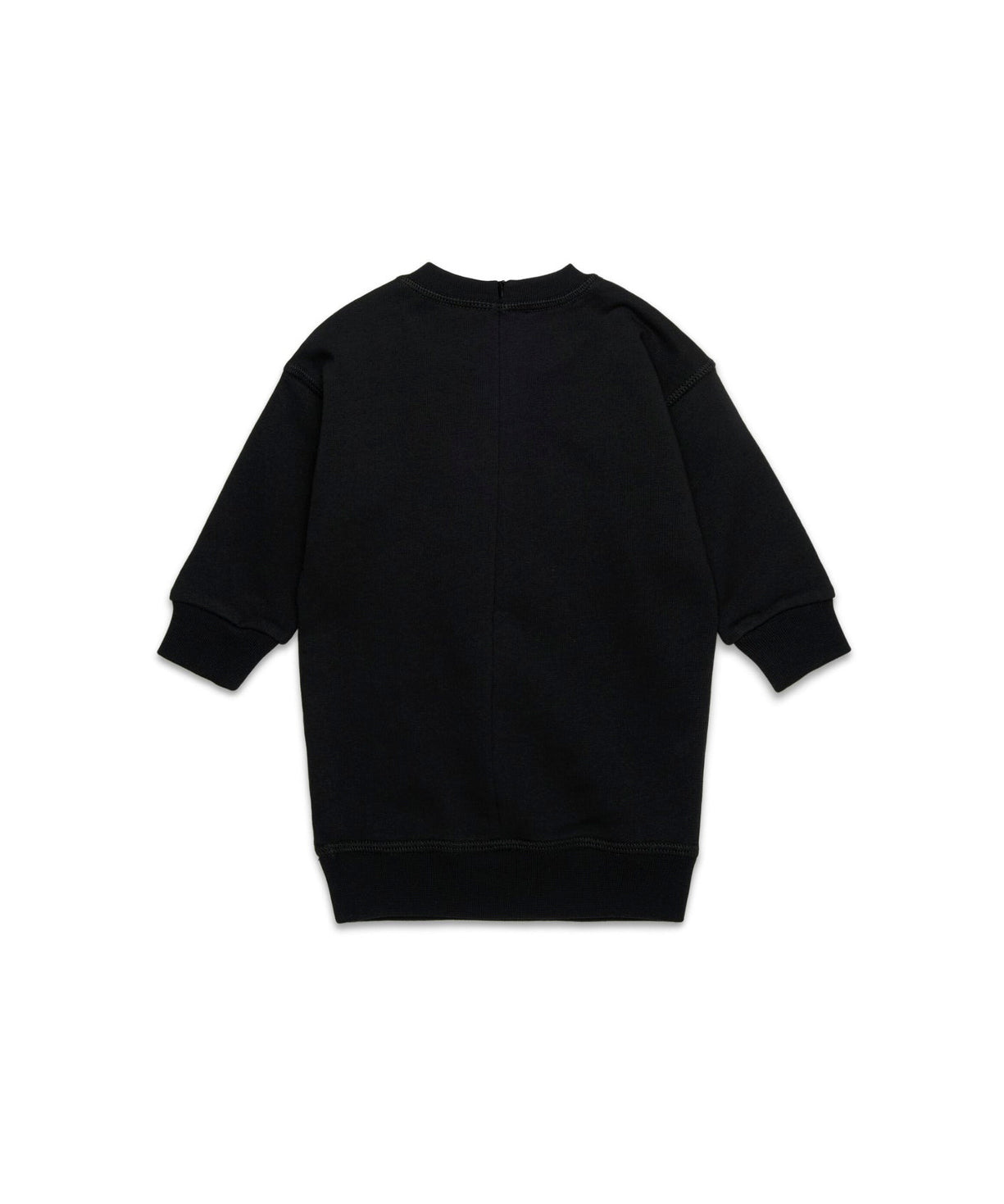 Dsquared2 Kids Abito in Felpa Nero con Stampa ICON per Neonate (retro)