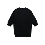 Dsquared2 Kids Abito in Felpa Nero con Stampa ICON per Neonate (retro)