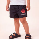 Dsquared2 Kids Black Logo Print Swimsuit for Babies