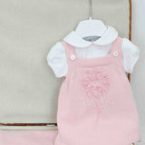 Le Coconne Pagliaccetto Rosa con Camicetta per Neonate
