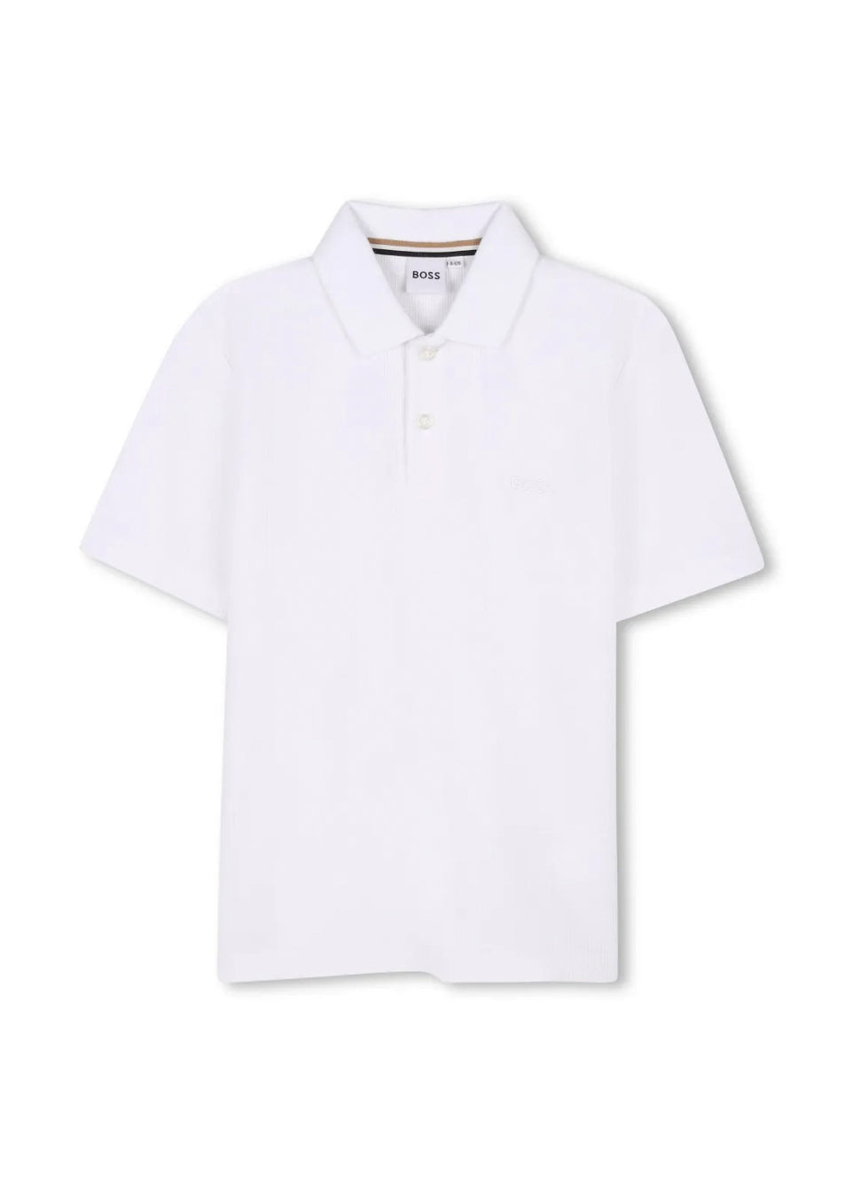 BOSS Kids Polo Bianca con Micrologo per Bambini