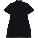 Diesel Kids Abito Nero con Logo per Bambine