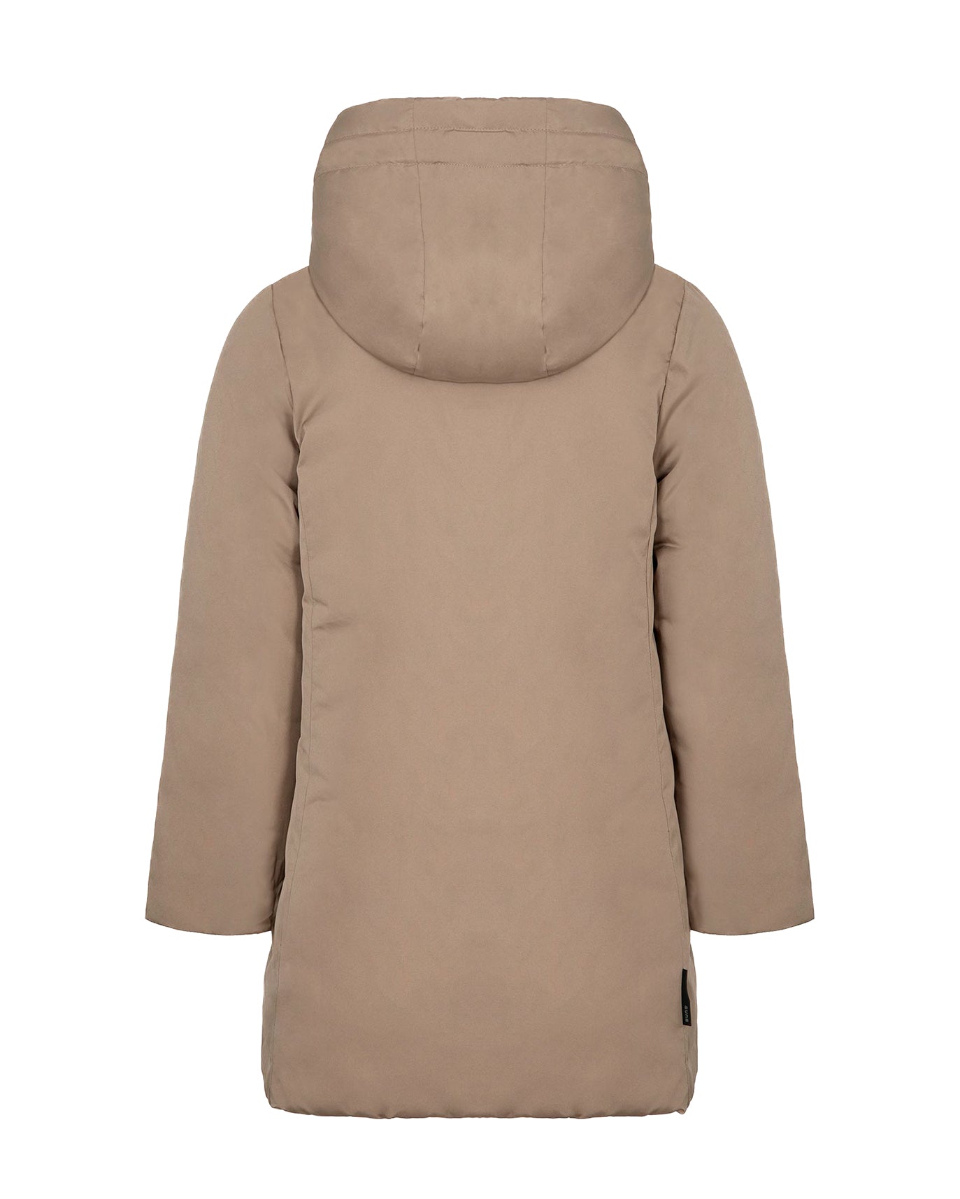 SUNS Kids Giubbotto Lungo Beige con Cappuccio Regolabile per Bambine: