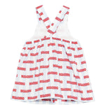 Moschino Kids Abito Celeste con Stampa All-Over per Neonate