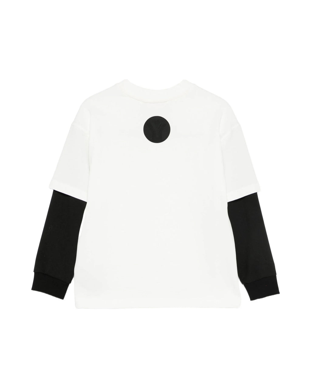 Yes London Kids T-Shirt Maniche Doppie Lunghe Bicolore per Bambini