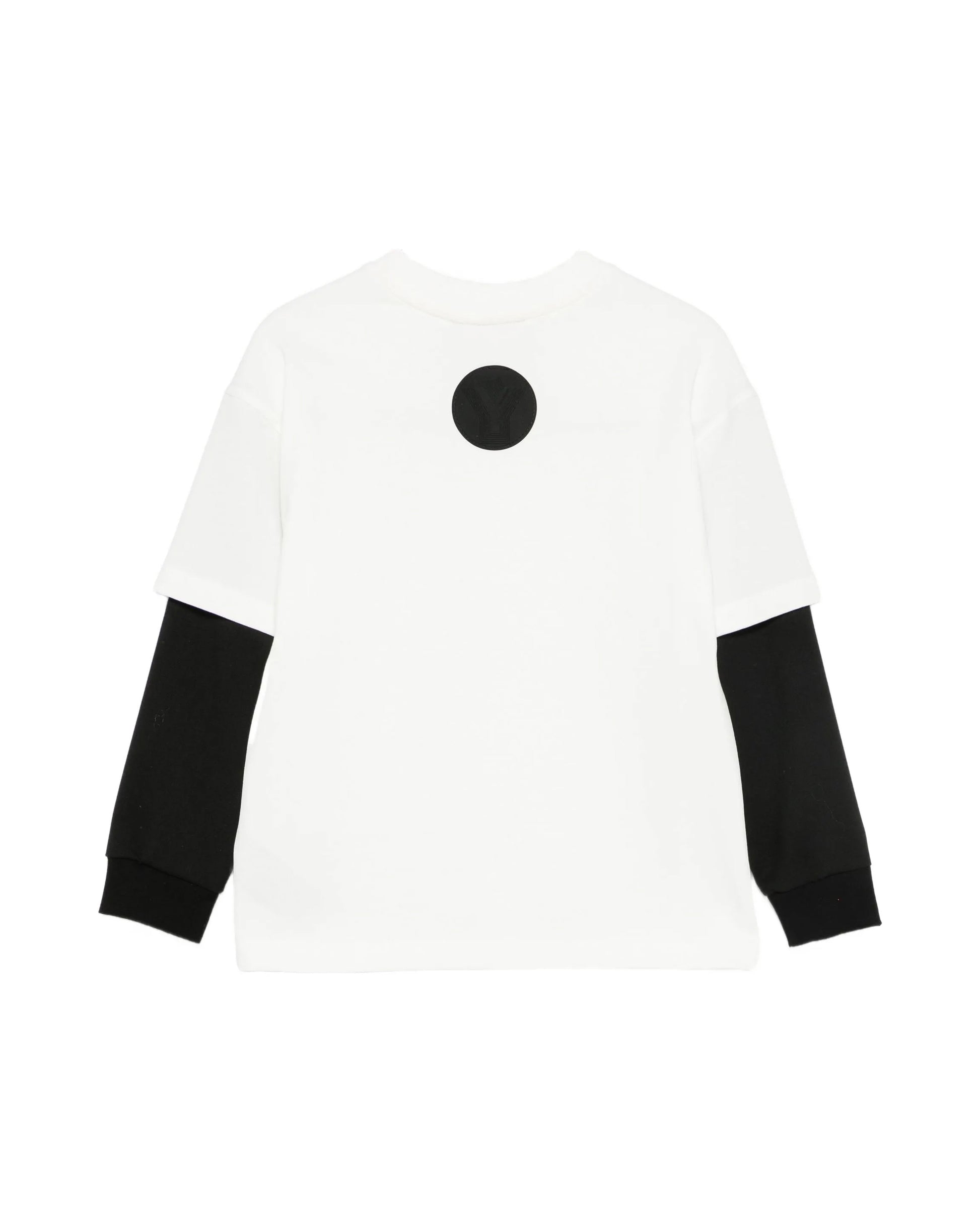 Yes London Kids T-Shirt Maniche Doppie Lunghe Bicolore per Bambini