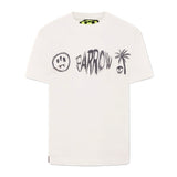 Barrow Kids T-shirt Bianca con Stampa Logo per Bambini