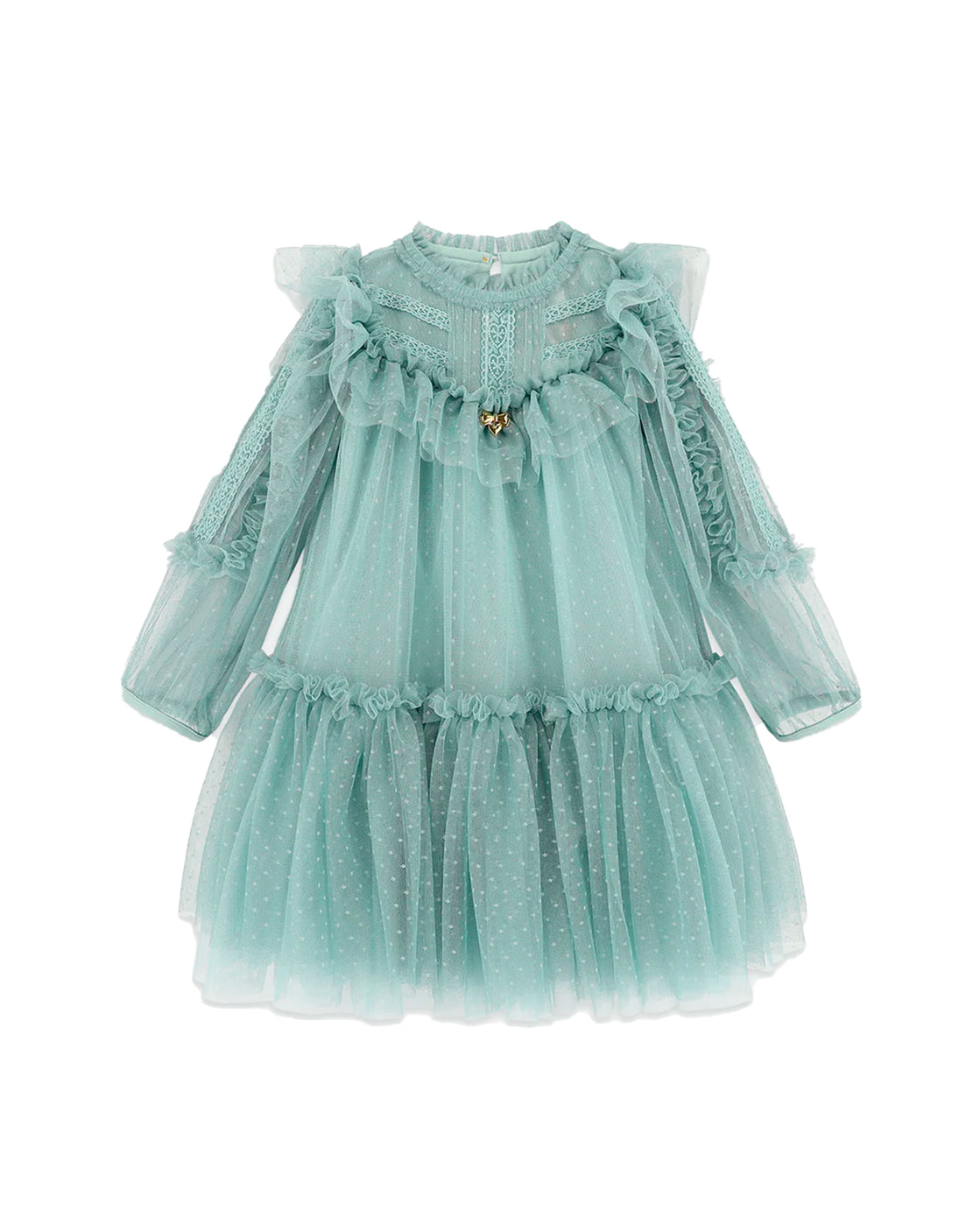 Angel's Face Kids Abito Verde in Tulle per Bambine