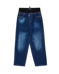 Dsquared2 Kids Jeans in Doppio Tessuto per Bambini