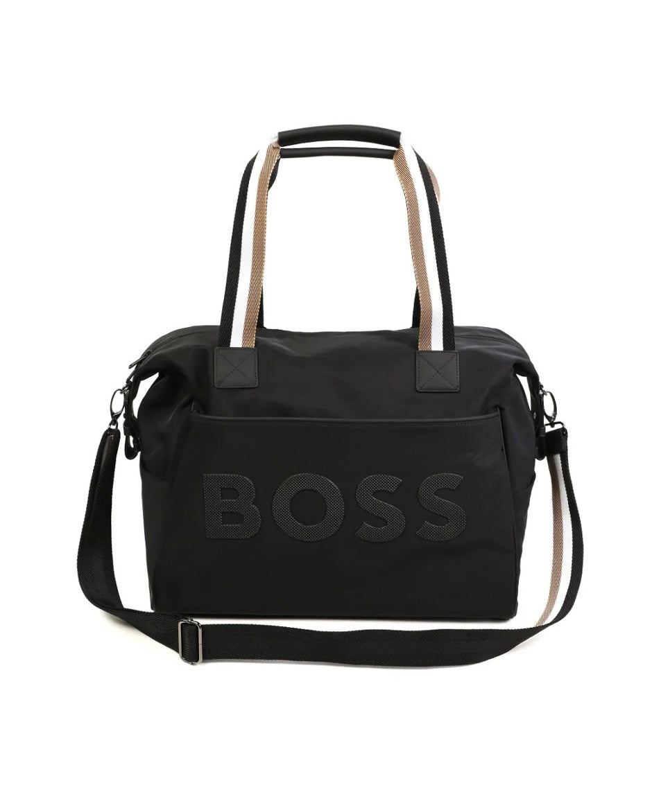 Boss Kids Borsa Mamma Nera con Fasciatoio per Neonati