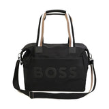 Boss Kids Borsa Mamma Nera con Fasciatoio per Neonati