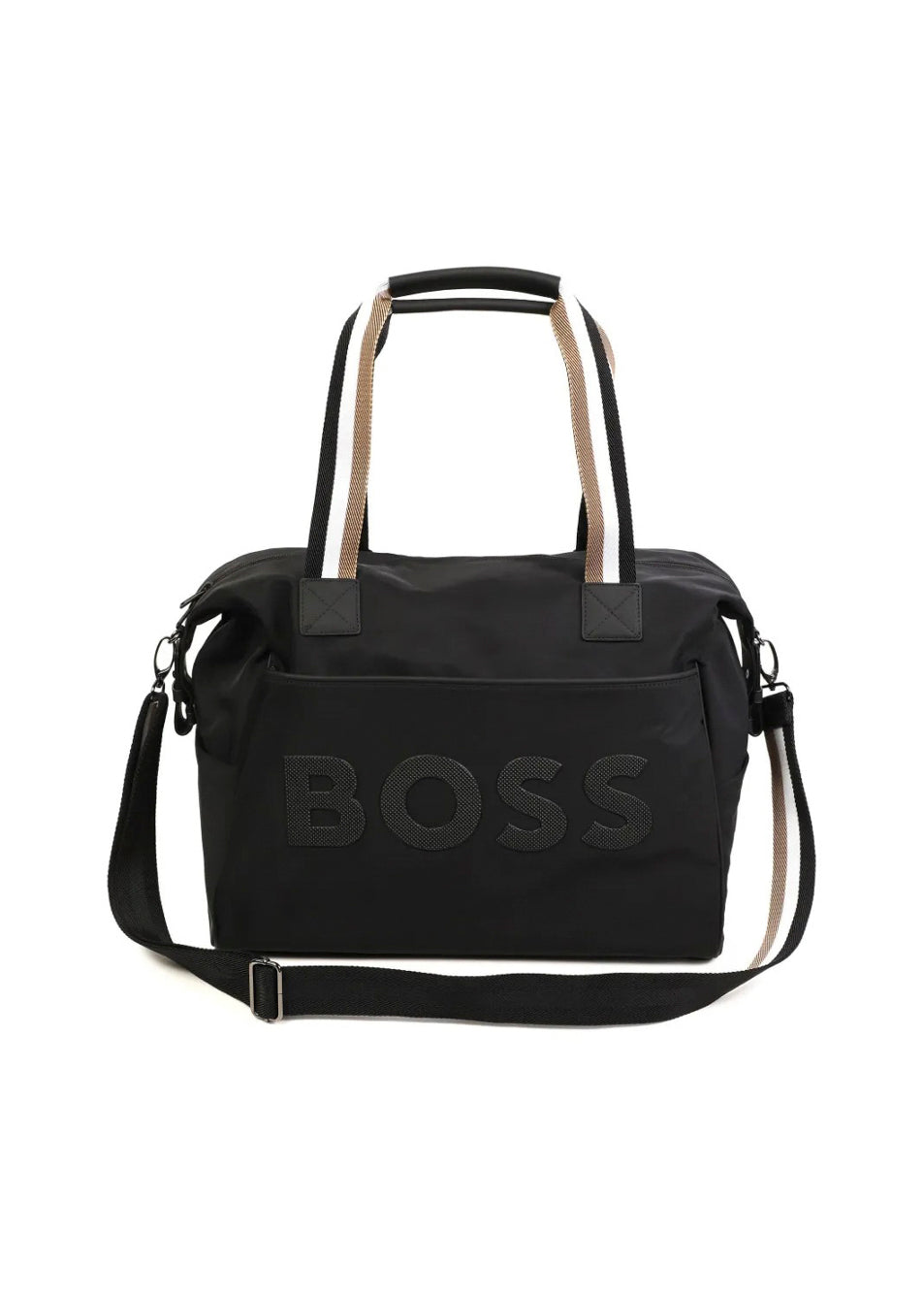 Boss Kids Borsa Mamma Nera con Fasciatoio per Neonati