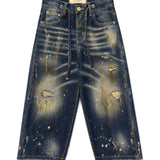Yes London Kids Jeans Barrel Cropped Distressed per Bambini
