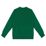 Moschino Kids Felpa Verde Girocollo con Logo Teddy Bear per Bambini (retro)