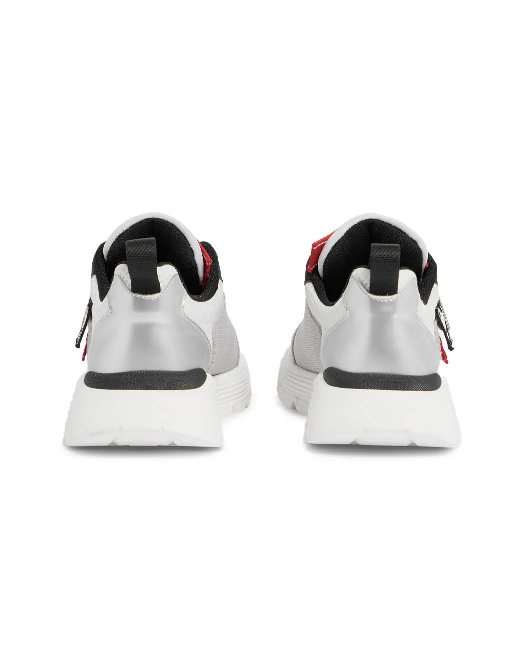 Dsquared2 Kids Sneakers Argento con Logo per Bambini