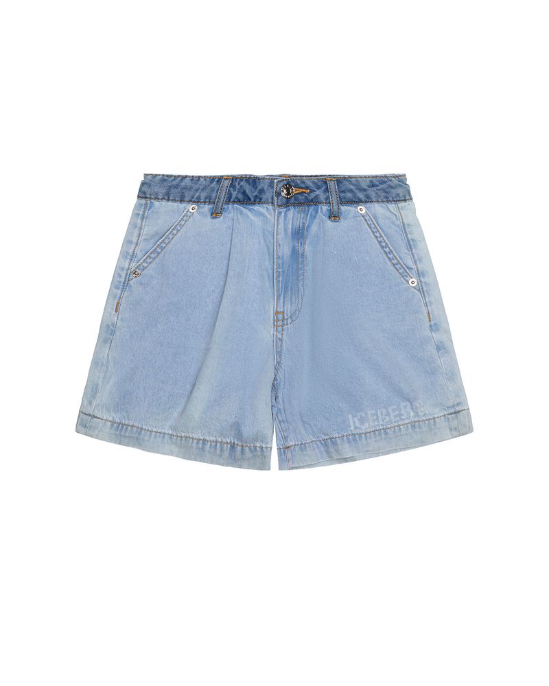 Iceberg Kids Short in Denim Light Blue per Bambine