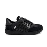 Dsquared2 Kids Sneaker Nero con Logo e Strsice per Bambini