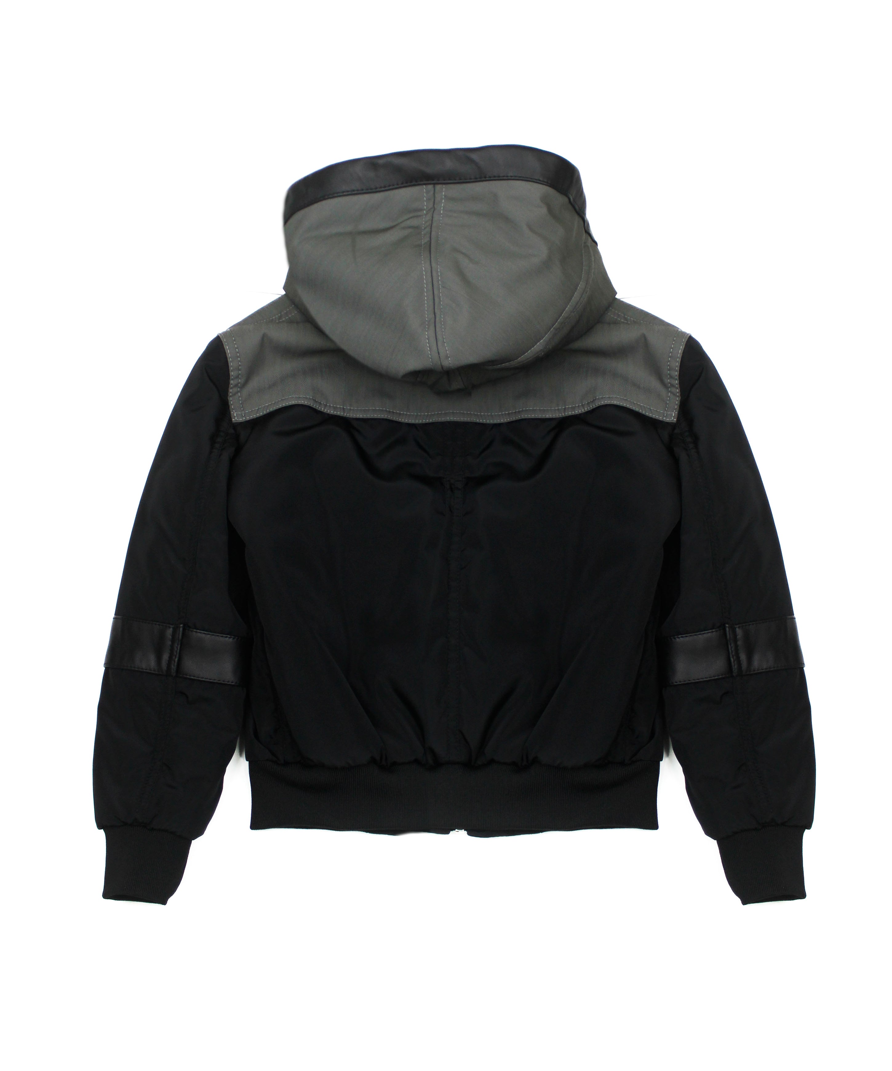 YES LONDON Giubbino Nero/Mastice con Cappuccio per Bambini (retro)