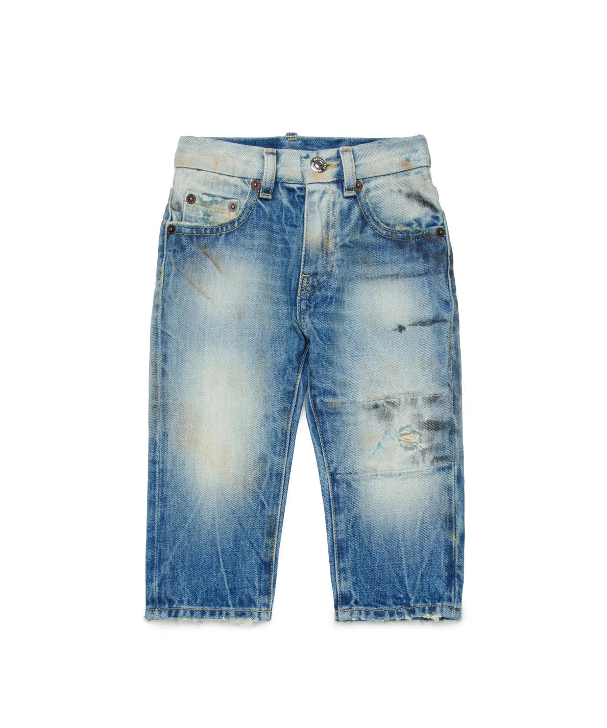 Dsquared2 Kids Jeans Lavaggio Sfumato per Neonati