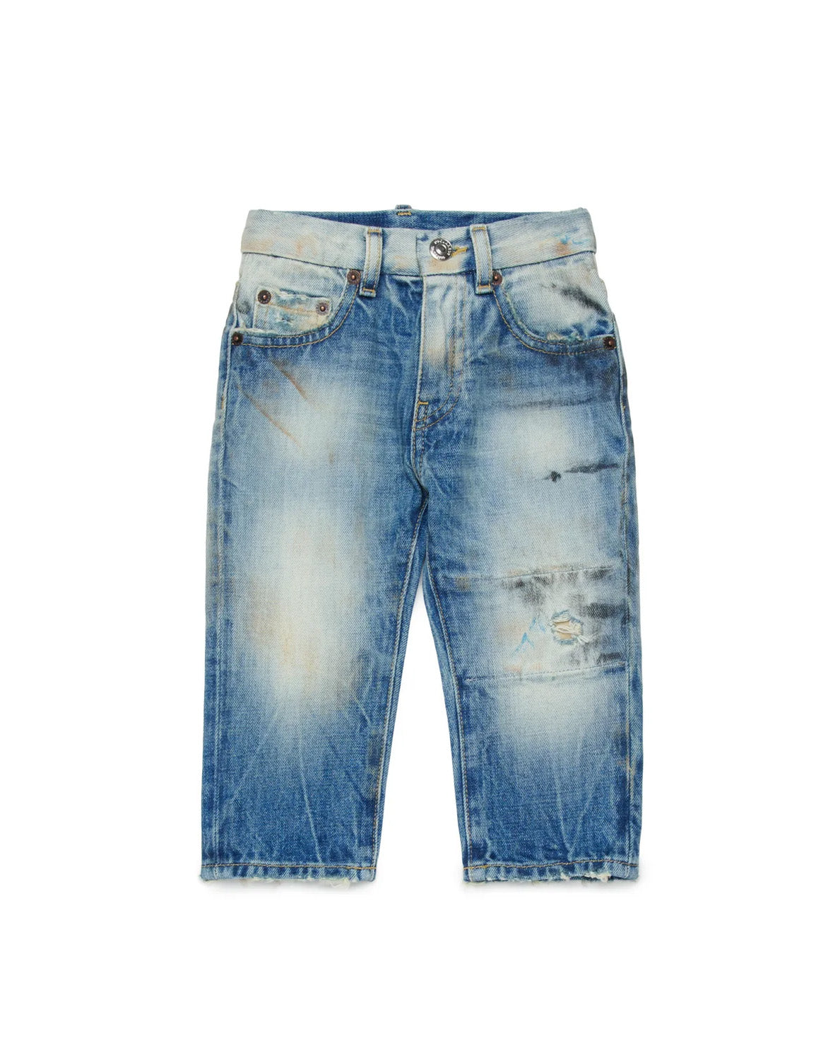 Dsquared2 Kids Jeans Lavaggio Sfumato per Neonati