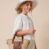 Elisabetta Franchi La Mia Bambina Cappello Bucket Hat Bianco per Bambine