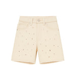 I'm Brian Bermuda Traforato Denim Beige per Bambini