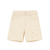 I'm Brian Bermuda Traforato Denim Beige per Bambini