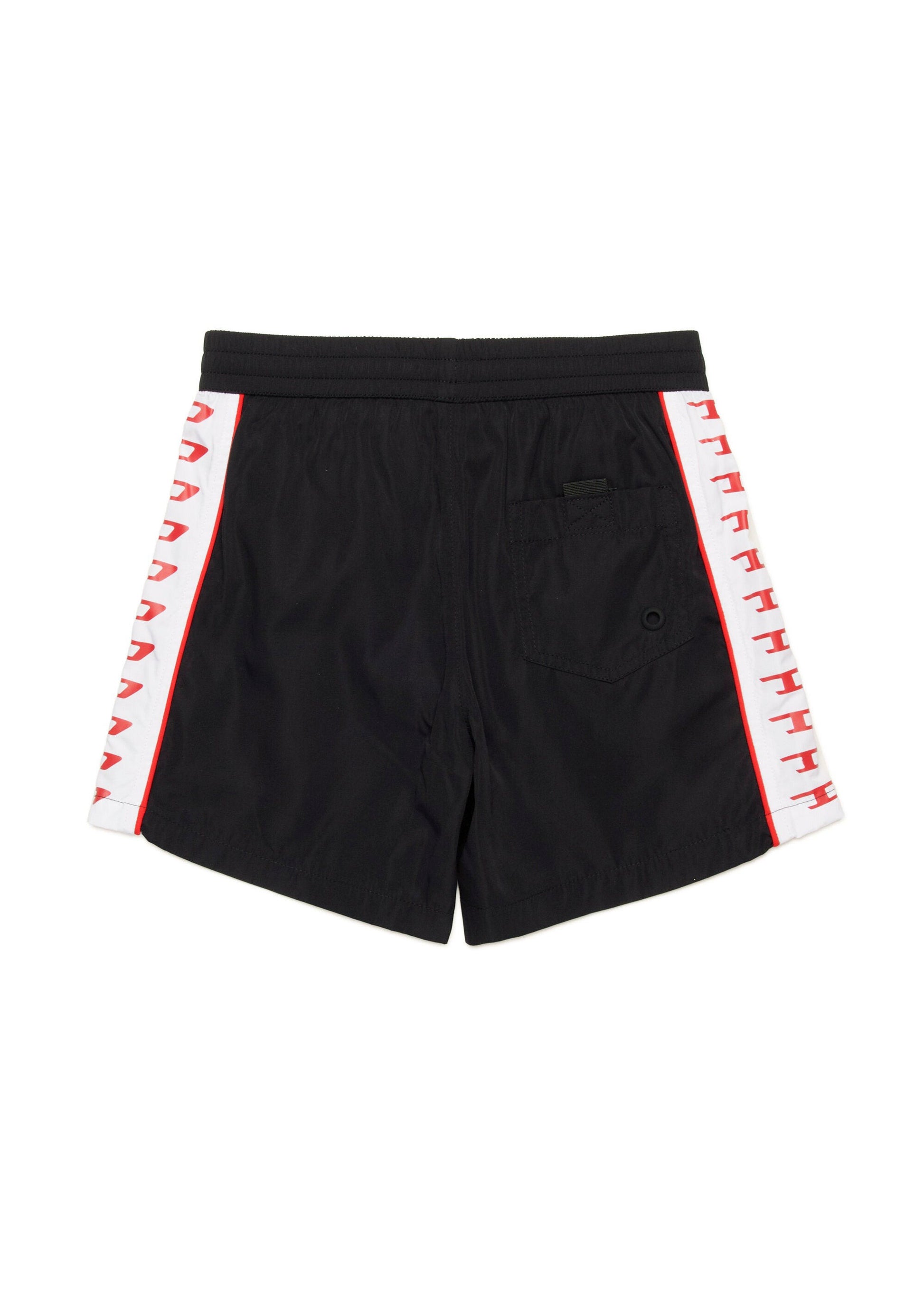 Diesel Kids Costume Boxer Nero con Banda Logata per Bambini