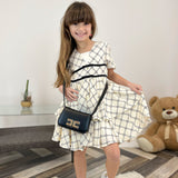 Elisabetta Franchi My Little Girl Dress Butter/Black for Girls