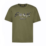 F**K Kids T-Shirt Verde Militare con Logo per Bambini