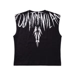 Marcelo Burlon County of Milan Kids Canotta Nero con Stampa per Bambini