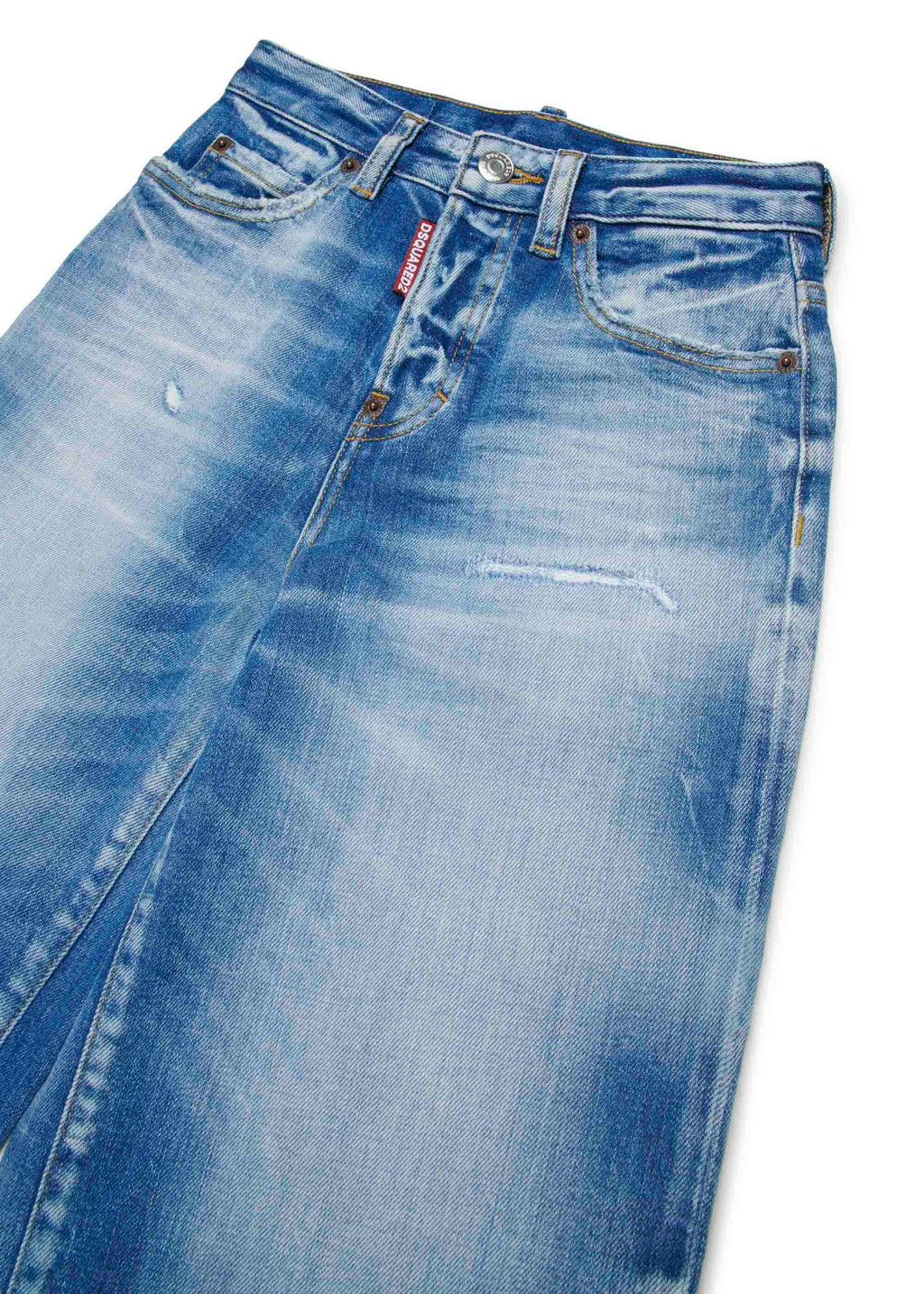 Dsquared2 Kids Jeans Boyfriend Bleached per Bambine