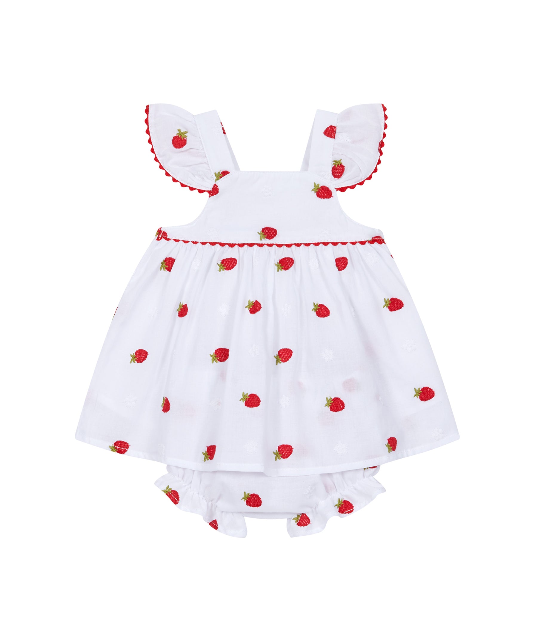 Deolinda Kids Abito + Mutandina Fantasia Fragolina per Neonate