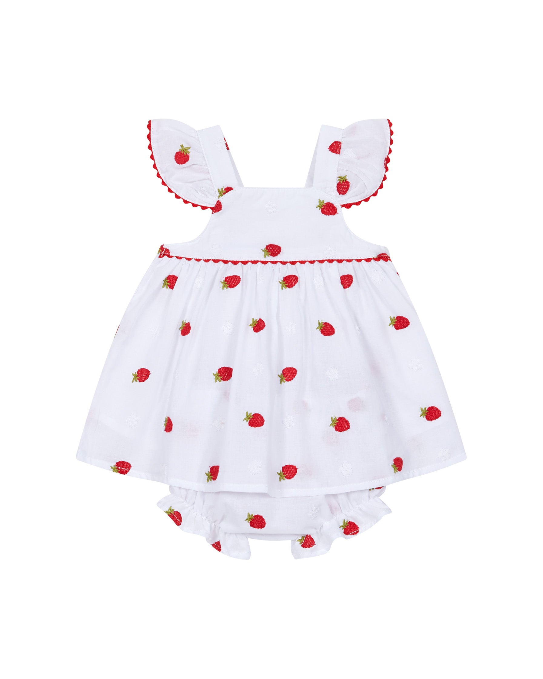 Deolinda Kids Abito + Mutandina Fantasia Fragolina per Neonate