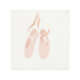 Deolinda Kids Coperta Panna con Ricamo Ballerine Rosa per Neonate