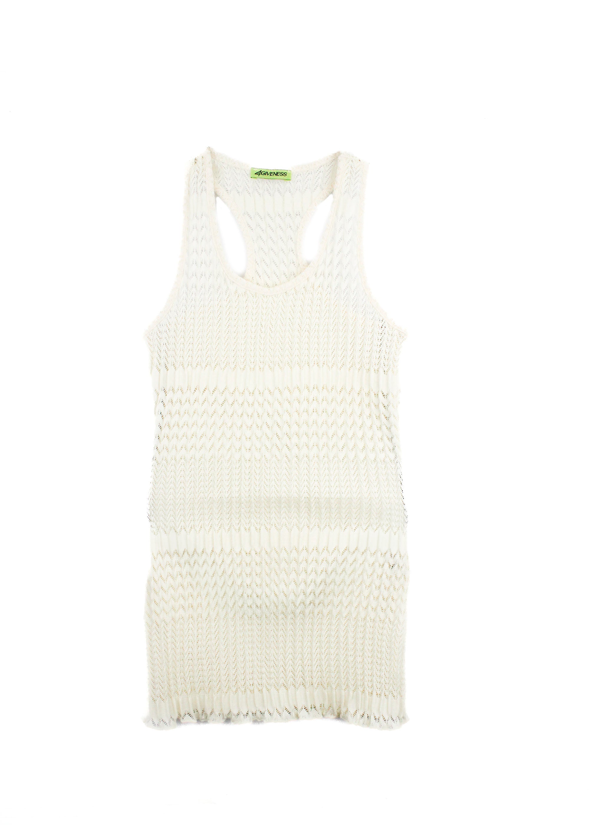 4Giveness Copricostume Abito Iconic Pin Bianco per Bambine